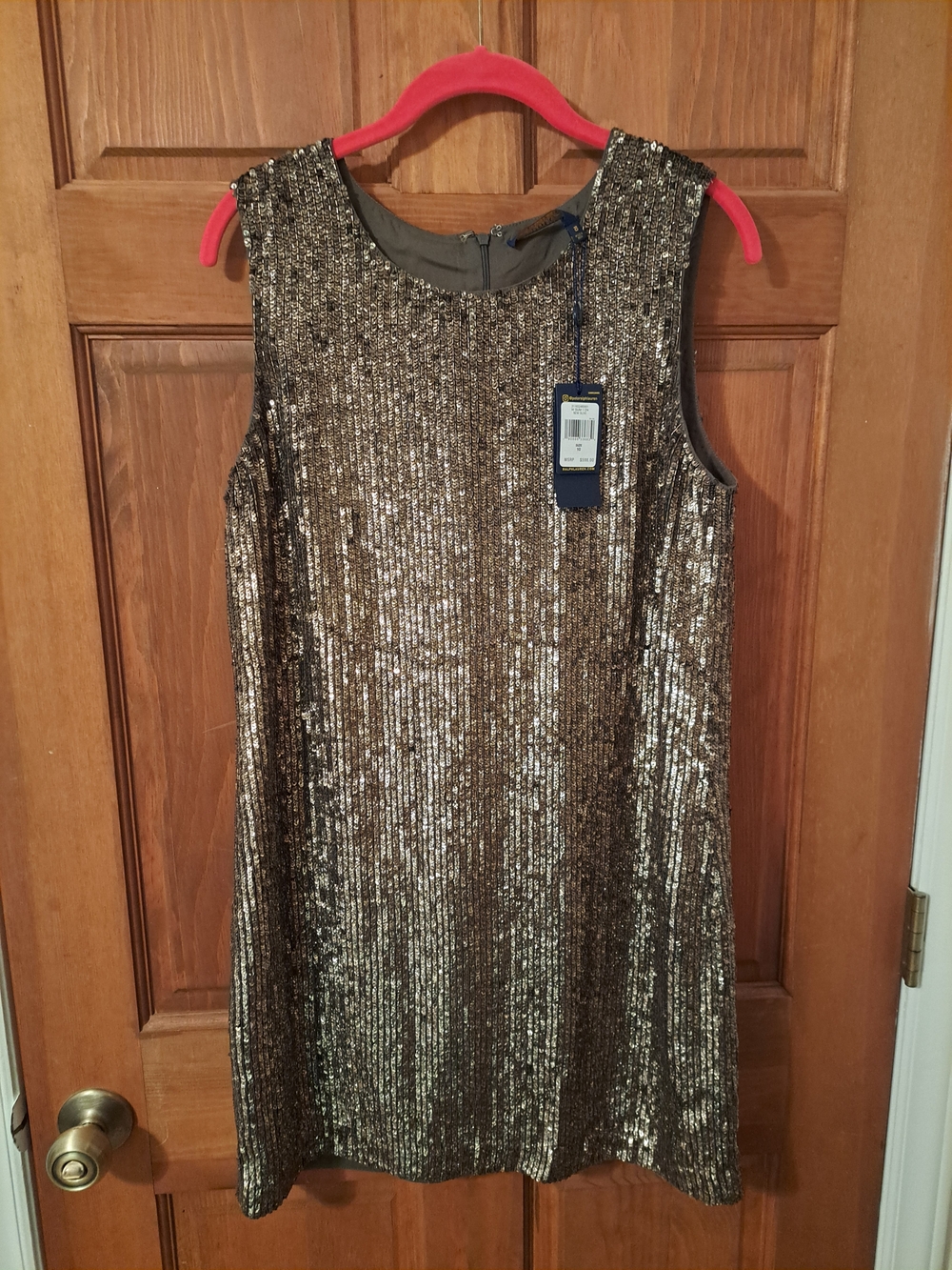 Polo by Ralph Lauren Gold Sequin Mini Dress